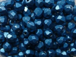 FP-04-04B07 Color Trends: Saturated Metallic Shaded Spruce facet 4 mm. 50 Pc.-0