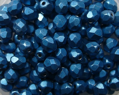 FP-04-04B07 Color Trends: Saturated Metallic Shaded Spruce facet 4 mm. 50 Pc.-0