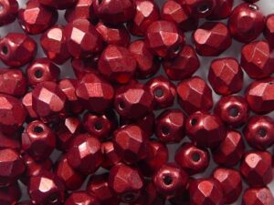 FP-04-05A08 Color Trends: Saturated Metallic Cherry Tomato facet 4 mm. 50 Pc.-0