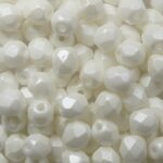 FP-04-29300AL Powdery Pastel White facet 4 mm. 50 Pc.-0
