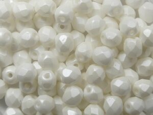 FP-04-29300AL Powdery Pastel White facet 4 mm. 50 Pc.-0