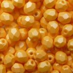 FP-04-29334AL Powdery Pastel Orange facet 4 mm. 50 Pc.-0