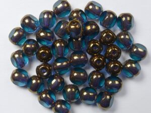 0090400 Light Teal Bronze, 3 Cut 6 mm. 22 Pc.-0