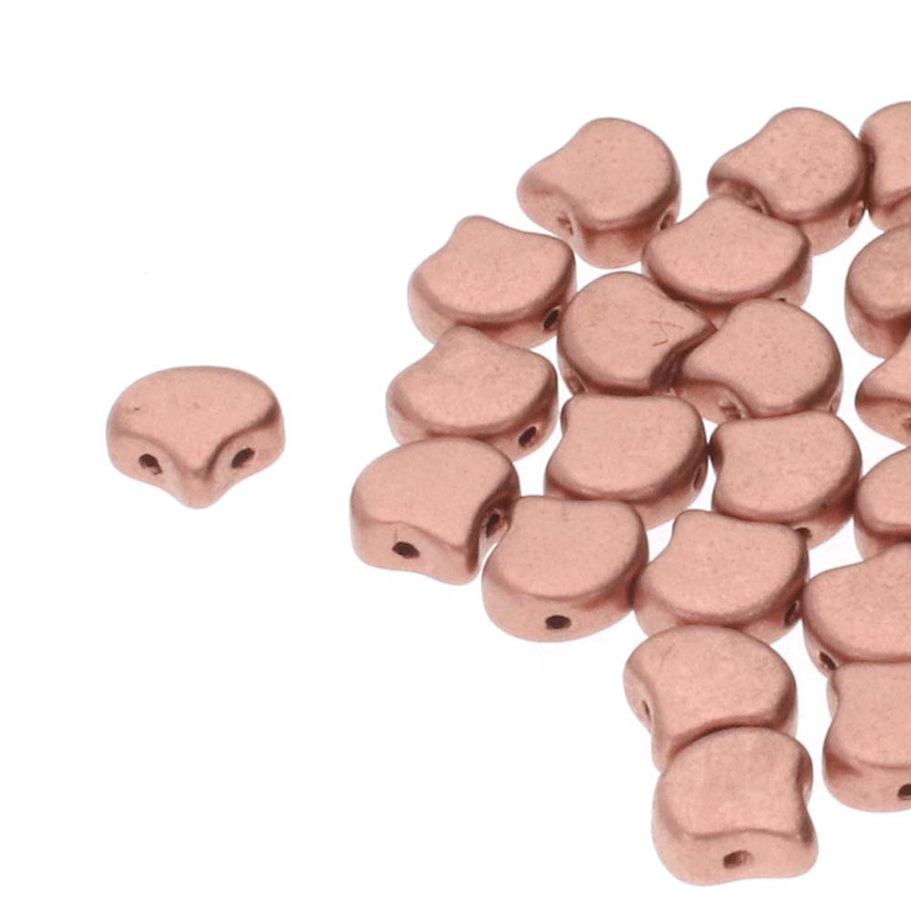GIN-00030-01780 Matubo 2 Hole Ginko Bead Bronze Copper 10 gram-0 GIN-00030-01780 Matubo 2 Hole Ginko Bead Bronze Copper 10 gram-0
