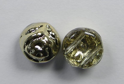 CR-00030-26441 Crystal Amber Half 2-hole Candy Rose Bead 20 Pc.-16505