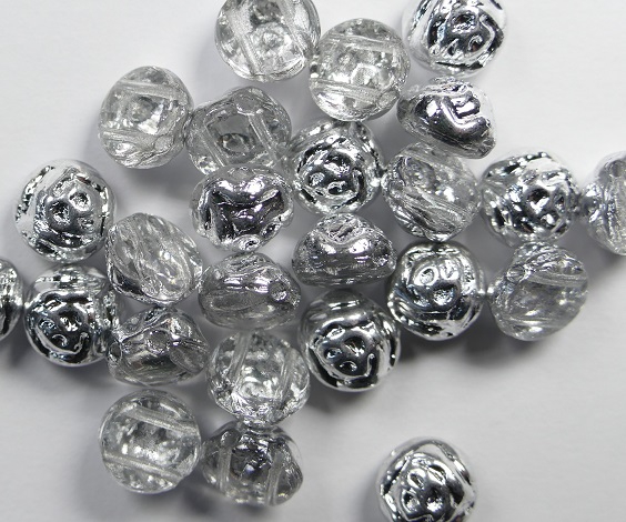 CR-00030-27001 Crystal Labrador Half 2-hole Candy Rose Bead 20 Pc.-0 CR-00030-27001 Crystal Labrador Half 2-hole Candy Rose Bead 20 Pc.-0