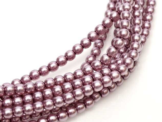 08-132-70428 Shiny Orchid Glass Pearl 25 Pc.-0 08-132-70428 Shiny Orchid Glass Pearl 25 Pc.-0