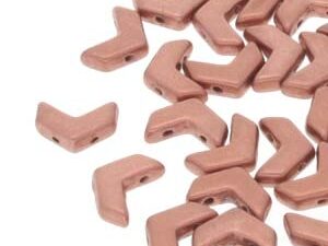 CHEV-00030-01780 Chevron Duo Beads Bronze Copper 30 stuks-0