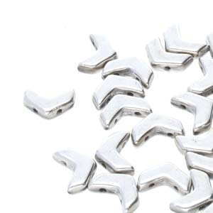 CHEV-23980-27000 Chevron Duo Beads Jet Labrador 30 stuks-0 CHEV-23980-27000 Chevron Duo Beads Jet Labrador 30 stuks-0