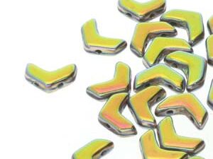 CHEV-23980-28103 Chevron Duo Beads Jet Full Vitrail