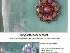 Free Pattern with Ginko Chrysantemum Pendant-0