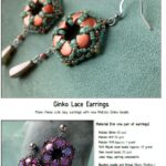 Free Pattern with Ginko Ginko Lace Earrings-0