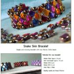 Free Pattern with Ginko Snake Skin Bracelet-0