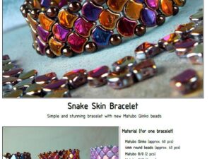 Free Pattern with Ginko Snake Skin Bracelet-0