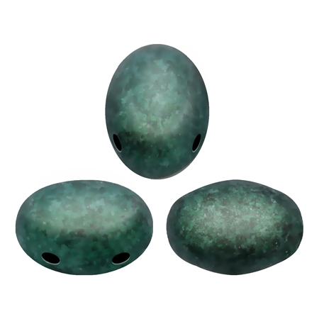 SAM-23980-94104 Samos® par Puca Metallic Mat Green Turquoise 10 gram-0