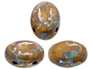 SAM-83120-65400 Samos® par Puca Opaque Jonquil Patina Silver 10 gram-0