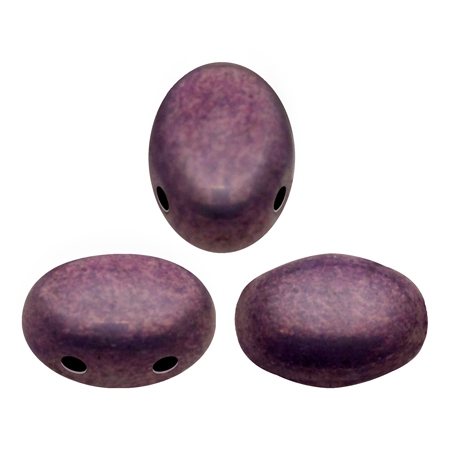 SAM-03000-15726 Samos® par Puca Opaque Mix Amethyst/Gold Ceramic Look 10 gram-0