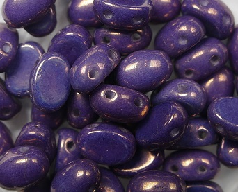 SAM-03000-15726 Samos® par Puca Opaque Mix Amethyst/Gold Ceramic Look 10 gram-16786