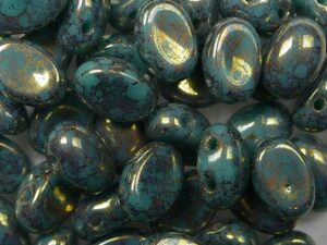 SAM-63130-15496 Samos® par Puca Opaque Green Turquoise Bronze 10 gram-16810