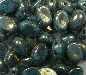 SAM-63130-15496 Samos® par Puca Opaque Green Turquoise Bronze 10 gram-16810