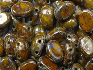 SAM-83120-65400 Samos® par Puca Opaque Jonquil Patina Silver 10 gram-16814