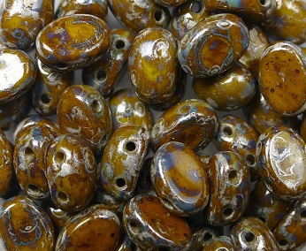 SAM-83120-65400 Samos® par Puca Opaque Jonquil Patina Silver 10 gram-16814