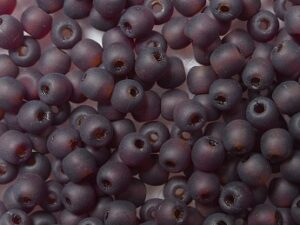 0050077 Mat Garnet 3 mm. 200 stuks