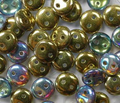 CML-00030-98536 CzechMate Lentils Crystal Golden Rainbow 40 Pc.-0