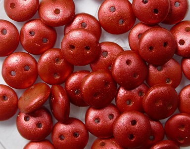CML-01890 CzechMate Lentils Lava Red 40 Pc.-0 CML-01890 CzechMate Lentils Lava Red 40 Pc.-0
