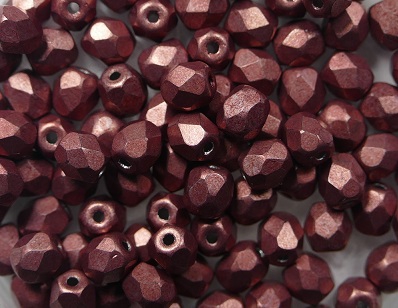FP-03-04B01 Color Trends Saturated Metallic Grenadine facet 3 mm. 50 Pc.-0