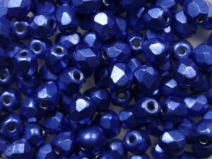 FP-03-04B05 Color Trends Saturated Metallic Navy Peony facet 3 mm. 50 Pc.-0