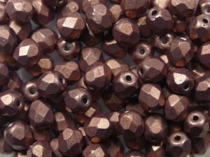 FP-03-04B10 Color Trends Saturated Metallic Autumn Maple facet 3 mm. 50 Pc.-0