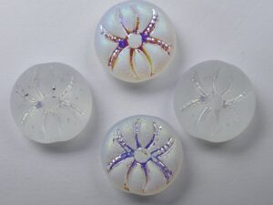 0140084 Matte Crystal AB Spider Beads 4 Pc.-0
