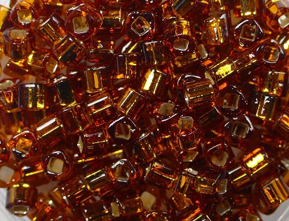 TC-03-0034 Silver Lined Smoky Topaz 3 mm Toho Cubes-0 TC-03-0034 Silver Lined Smoky Topaz 3 mm Toho Cubes-0