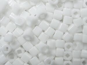 TC-03-0041 Opaque White 3 mm Toho Cubes-0
