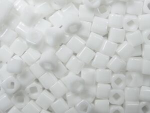 TC-03-0041 Opaque White 3 mm Toho Cubes-0