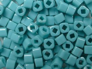 TC-03-0055 Opaque Turquoise 3 mm Toho Cubes-0