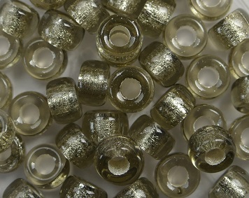 0020093 Silver Lined Black Diamond Roller Bead. 50 Pc.-0 0020093 Silver Lined Black Diamond Roller Bead. 50 Pc.-0