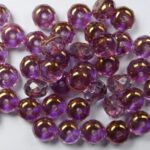 0070077 Crystal Bronze Luster Donut Facet 6 x 4 mm. 18 Pc.-0