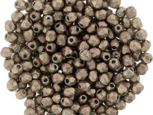 FP-03-77057CR Fire Polished ColorTrends: Saturated Metallic Pale Dogwood 3 mm.-0