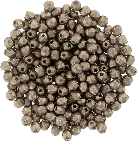 FP-03-77057CR Fire Polished ColorTrends: Saturated Metallic Pale Dogwood 3 mm.-0 FP-03-77057CR Fire Polished ColorTrends: Saturated Metallic Pale Dogwood 3 mm.-0