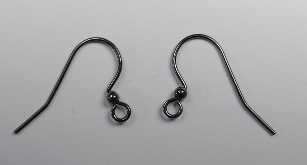 0160053 Black Oxide oorbelhaakjes 20 stuks-0