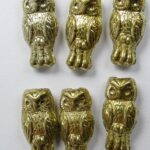 OWL-00030-26443 Owl Bead Full Amber 12 Pc.-0