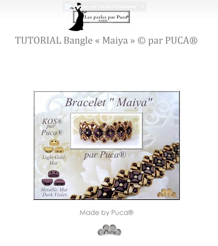 Maiya: Gratis Patroon bij Minos of Kos® par Puca®-0 Maiya: Gratis Patroon bij Minos of Kos® par Puca®-0