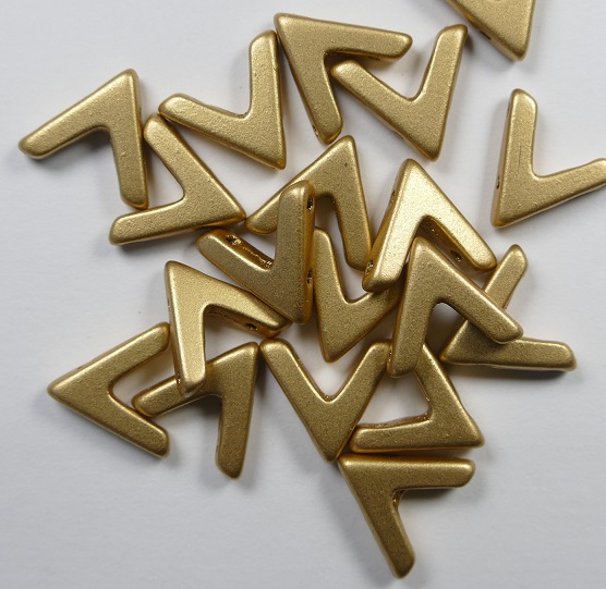 AVA-01710 Silky Light Gold AVA Beads 10 Pc.-0
