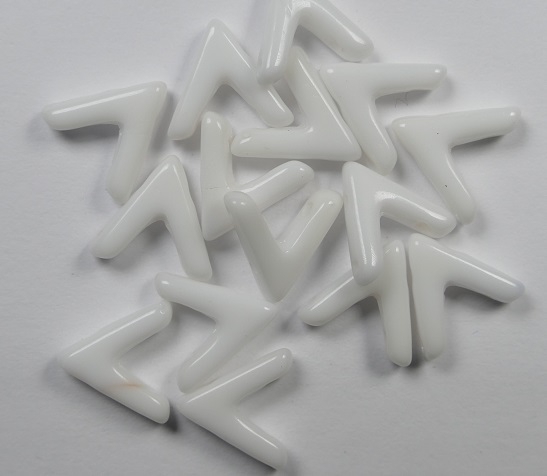 AVA-03000 Chalk White AVA Beads 10 Pc.-0