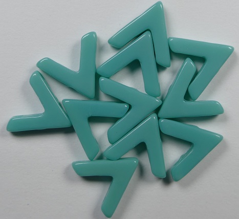 AVA-63130 Green Turquoise AVA Beads 10 Pc.-0