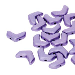CHEV-23980-79021 Chevron Duo Beads Metallic Suede Purple 30 stuks-0