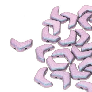 CHEV-23980-94102 Chevron Duo Beads Polychrome Mix Berry 30 stuks-0