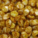 PI-03000-86805 Chalk White Dark Travertin Pinch Beads 10 gram-0